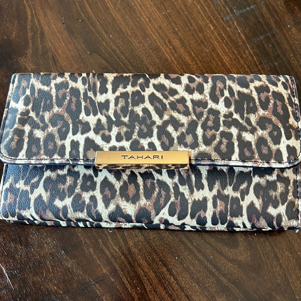 Tahari animal print wallet